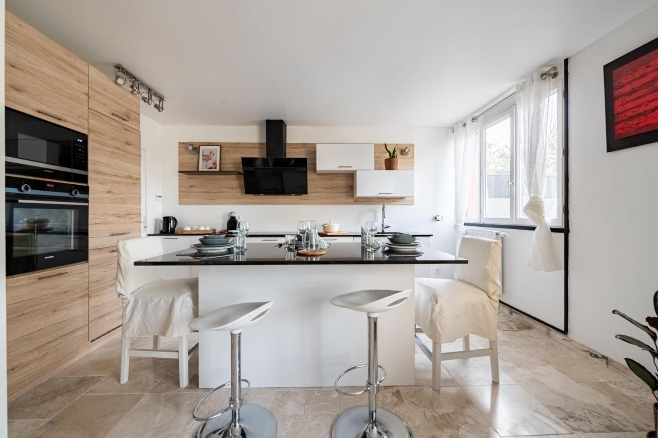 L'Impressionniste Villa Pontoise Bagian luar foto